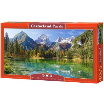 Puzzle panoramic Castorland din 4000 de piese - Maretia muntilor