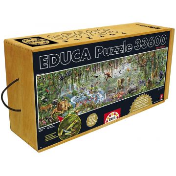 Puzzle panoramic Educa din 33 600 de piese - Viața sălbatică