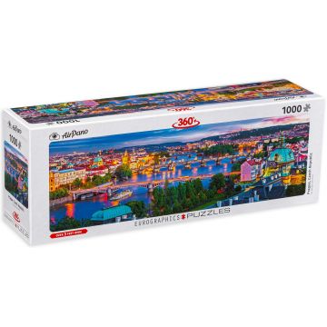 Puzzle panoramic Eurographics din 1000 de piese - Praga, Cehia