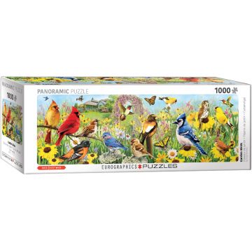 Puzzle panoramic Eurographics din 1000 de piese - Prasari de gradina, Greg Giordano