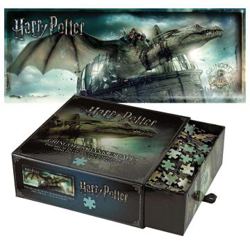 Puzzle panoramic Harry Potter de 1000 piese - Evadare de la banca Gringotts