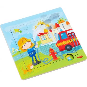 Puzzle pentru copii Haba - Pompieri
