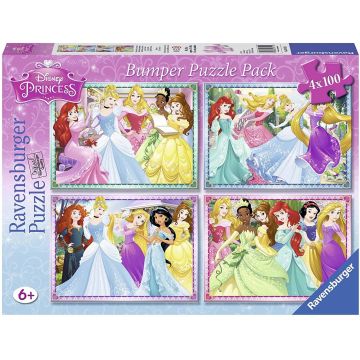 Puzzle Ravensburger 4 de cate 100 piese - Printese Disney
