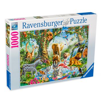Puzzle Ravensburger de 1000 piese - Aventuri in Jungla