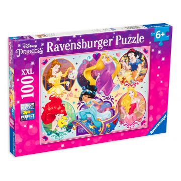 Puzzle Ravensburger din 100 XXL de piese - Printesele Disney