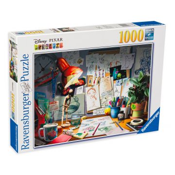 Puzzle Ravensburger din 1000 de piese - Biroul pictorului