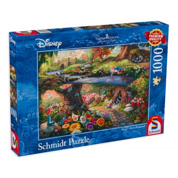 Puzzle Schmidt din 1000 de piese - Alice in tara minunilor, Thomas Kincaid