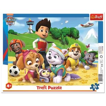 Puzzle Trefl din 25 de piese - Paw Patrol on the trail