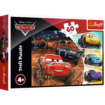 Puzzle Trefl din 60 de piese - Lightning McQueen with friends