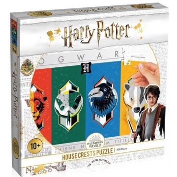 Puzzle Winning Moves din 500 de piese - Harry Potter House Crests