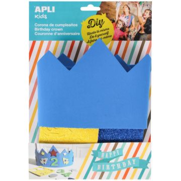 Set creativ APLI - Decoreaza singur coroana albastra