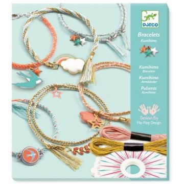 Set creativ Djeco - Fa-ti singura bijuterii, Celeste