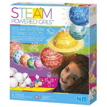 Set de creatie 4M Steam Powered Girls - Creaza, singura, Sistemul solar