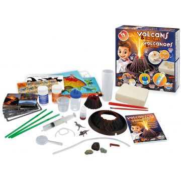 Set de experimente Buki Sciences - Vulcani si dinozauri