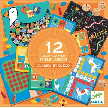 Set jocuri clasice pentru copii Djeco - 12 jocuri