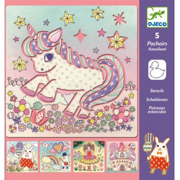 Set sabloane de desen Djeco - Personaje de poveste