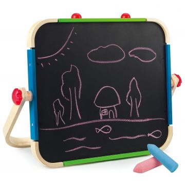 Tabla de desenat Hape - Doua fete, magnetica si tabla neagra