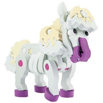 3D Puzzle Toi Toys - Cal, spuma, 59 piese