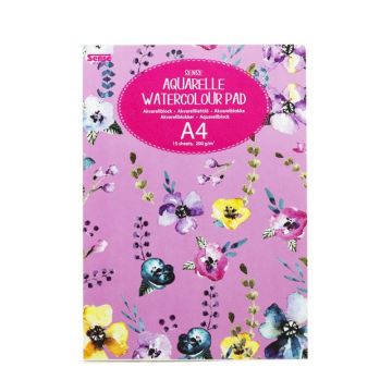 Bloc Sense - Fantezie, 15 file, pentru acuarele