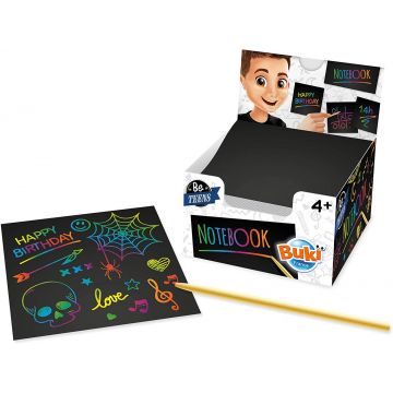 Caiet magic  Buki Be Teens - Scratchbook cu 150 de file