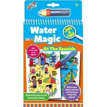 Carte magica pentru desen cu apa Galt - Priveste si gaseste, Hai la mare