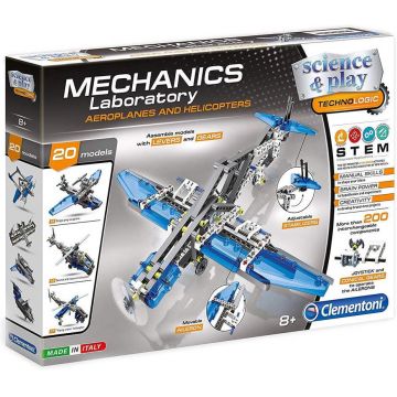 Constructor Clementoni Mechanics Laboratory - Avioane si elicoptere