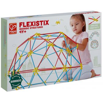 Constructor din bete de bambus Hape Flexistix - Constructii geodezice