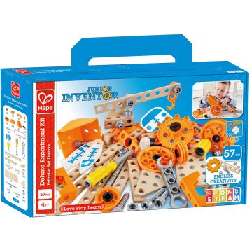 Constructor din lemn Hape Junior Inventor - Deluxe