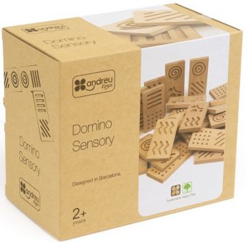 Domino senzorial din lemn Andreu toys - Gigant