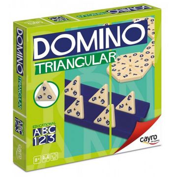Joc clasic Cayro – Domino triunghiular, verde