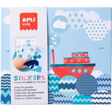 Joc cu stickere Apli - Corabie