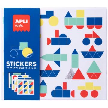 Joc cu stickere Apli - Transport