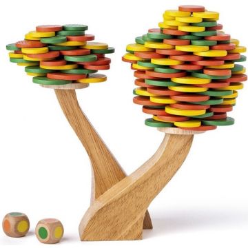 Joc de balans din lemn pentru copii Woody - Copac de toamna