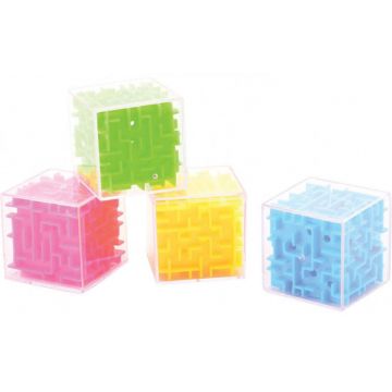 Joc de inteligenta Johntoy -  Cub labirint, mic, sortiment