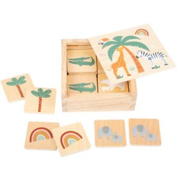 Joc de memorie pentru copii Small Foot - Animale safari, 28 piese