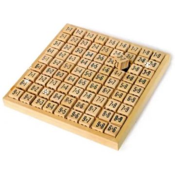 Joc din lemn Small Foot - Cuburi cu tabla inmultirii