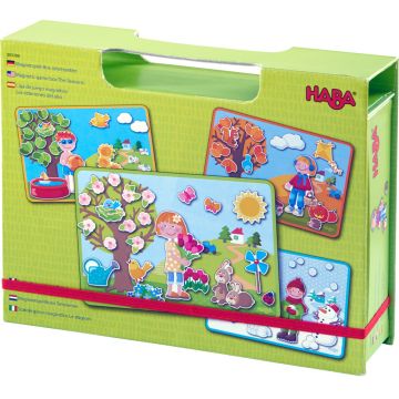 Joc magnetic pentru copii Haba - Anotimpuri, in cutie