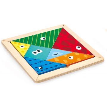 Jocul pentru copii Hape - Tangram, din lemn