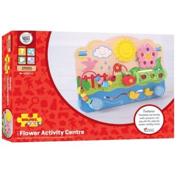 Jucarie din lemn Bigjigs - Centru activ, flori