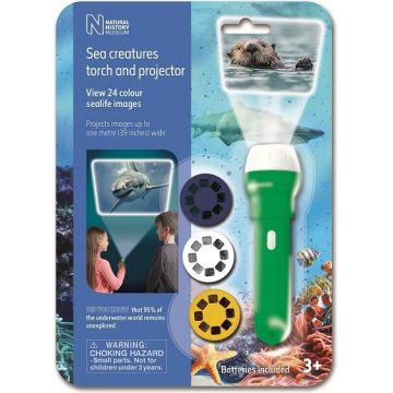Jucarie educativa Brainstorm - Lanterna cu proiector, Animale marine