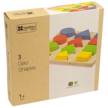 Jucarie educativa din lemn Andreu toys - Forme, dimensiuni si culori