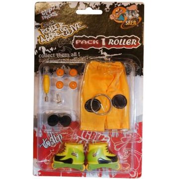 Jucarie oentru degete Grip&Trick - Role, rosii-galbene