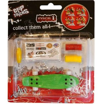 Jucarie pentru degete Grip&Trick - Penny Board, verde