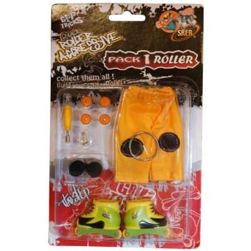 Jucarie pentru degete Grip&Trick - Role, galbene-verzi