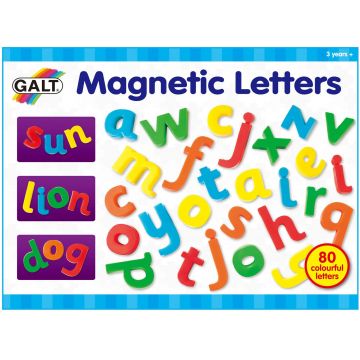 Litere magnetice Galt - Alfabetul englez, 80 de bucati