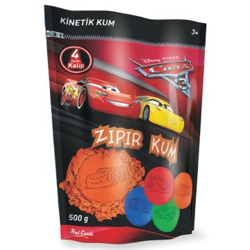 Nisip de joacă Red Castle - Mașini 3, portocaliu, 500 g