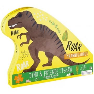 Puzzel pentru copii Floss and Rock - Dinozauri, 40 de piese