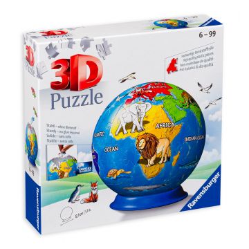 Puzzle 3D Ravensburger din 72 de piese - Pamantul si animalelel