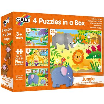 Puzzle 4 in 1 pentru copii Galt - Jungla