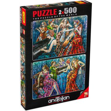 Puzzle Anatolian din 2 x 500 de piese - Colorful Notes
